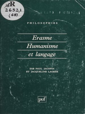cover image of Érasme